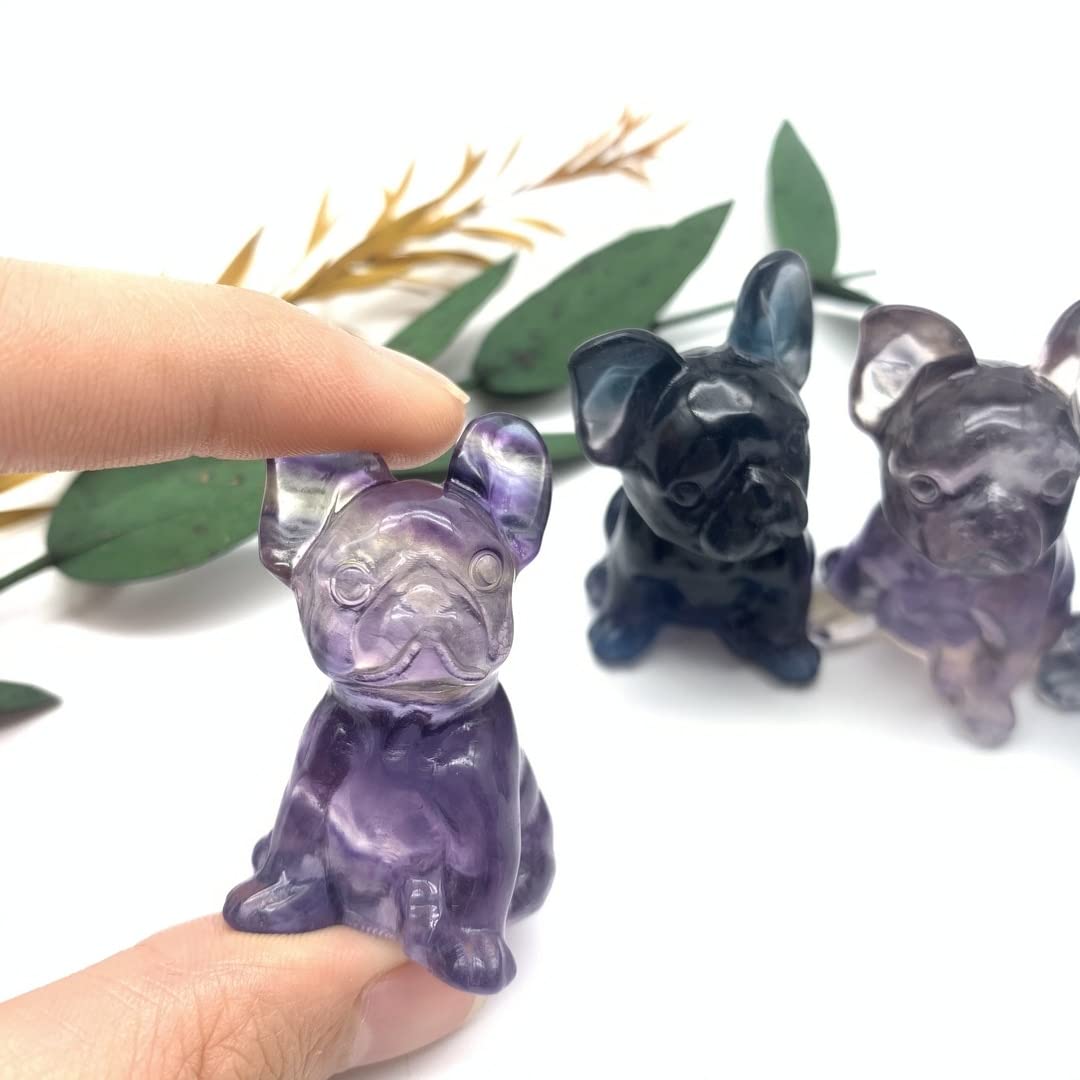 Amazon.co.jp: 天然水晶 1 ピース天然蛍石犬手切望動物クォーツ